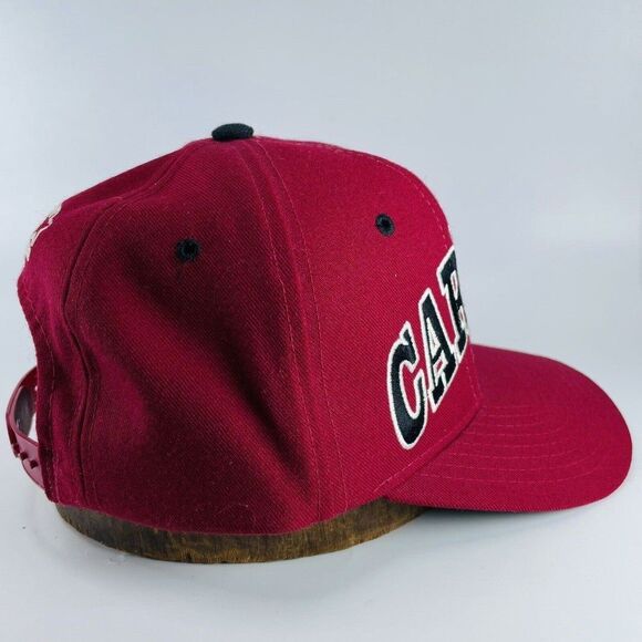 VTG 90's Starter NFL Arizona Cardinals Tri-Power Snapback Cap Hat Red Wool Logo - Picture 5 of 12